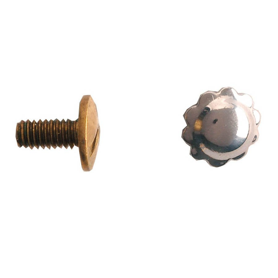 Nickel Silver Screw Back Spots