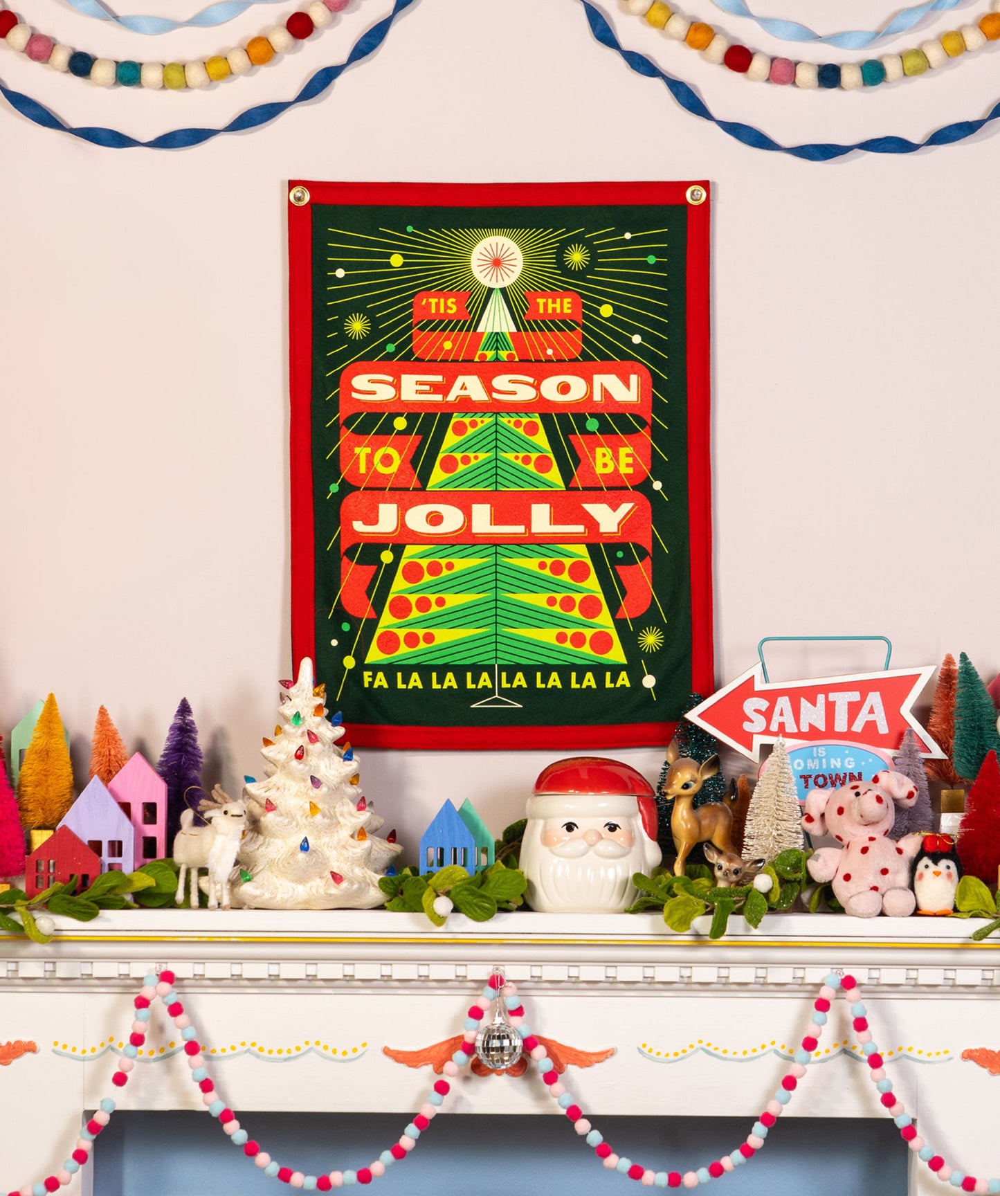 Tis the Season To Be Jolly Camp Flag • Invisible Creature x Oxford Pennant