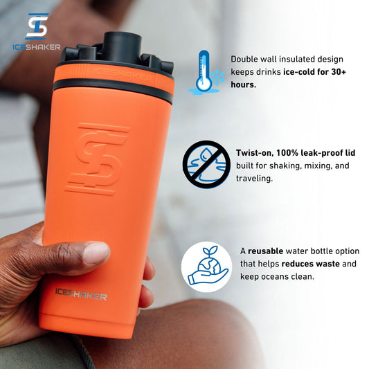 Officially Licensed New York Mets 26oz Ice Shaker - Orange