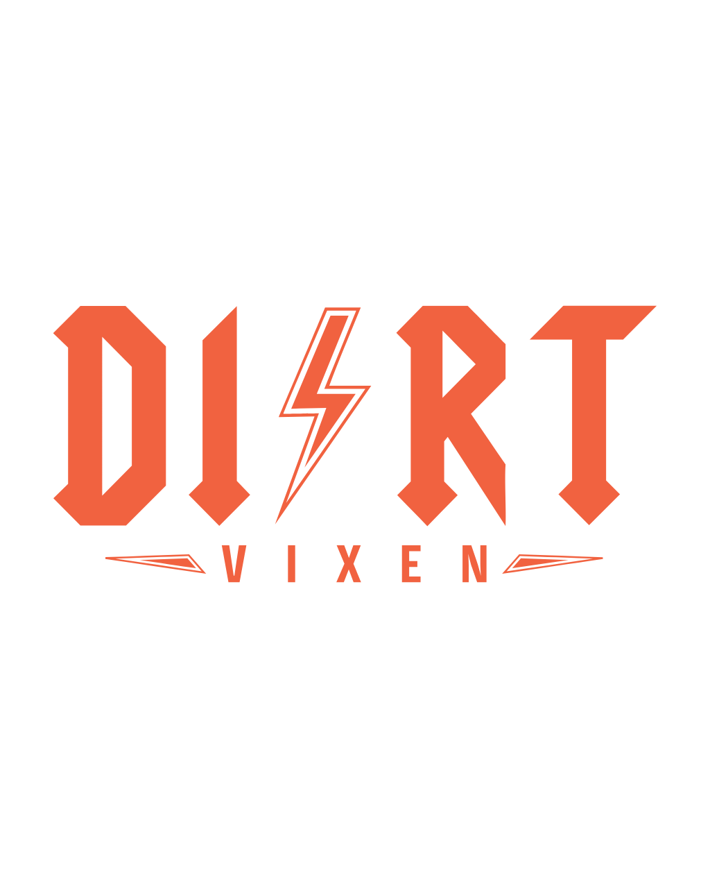 Dirt Vixen Decal 3" x 7"