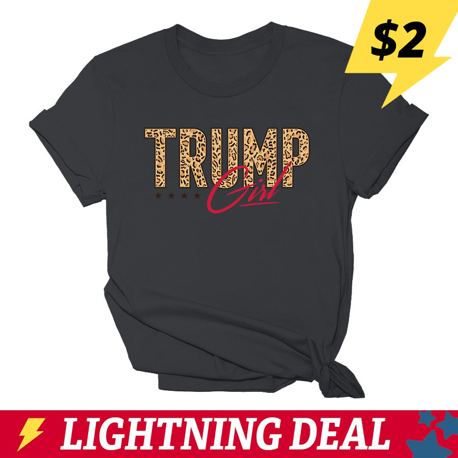 TRUMP GIRL LEOPARD PRINT Tee - 2505