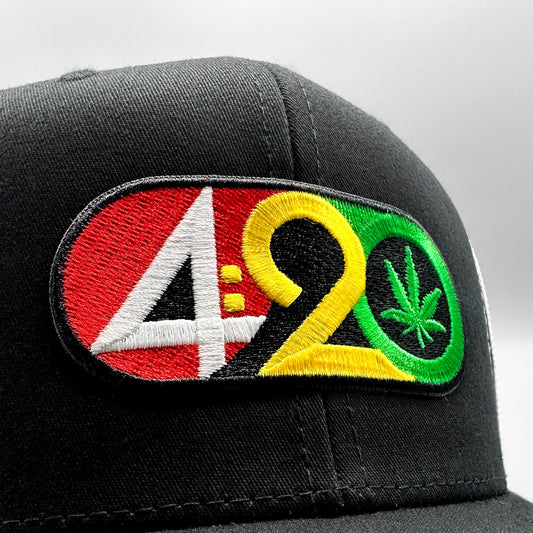 420 Marijuana Rasta Chronic Trucker Hat
