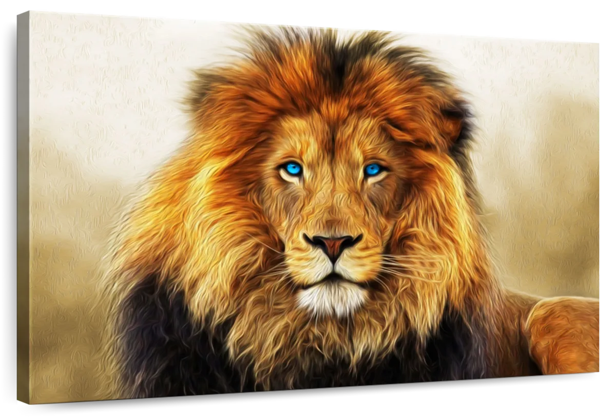 Blue Eyed Lion Wall Art
