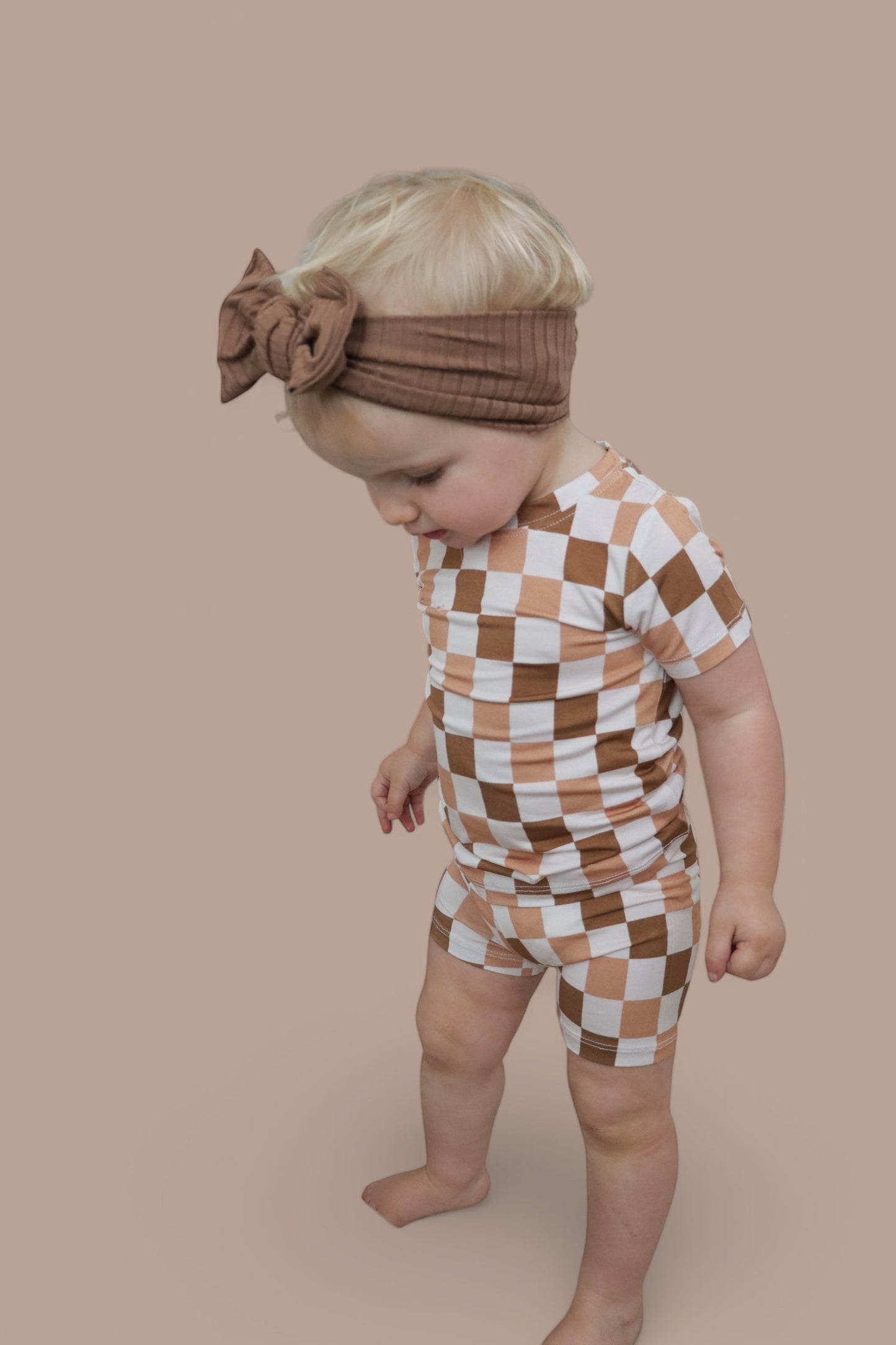 CHESTNUT CHECKERS DREAM SHORT SET