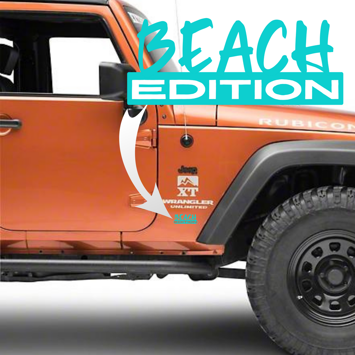 Beach Edition Decal Badge - 2 Pack