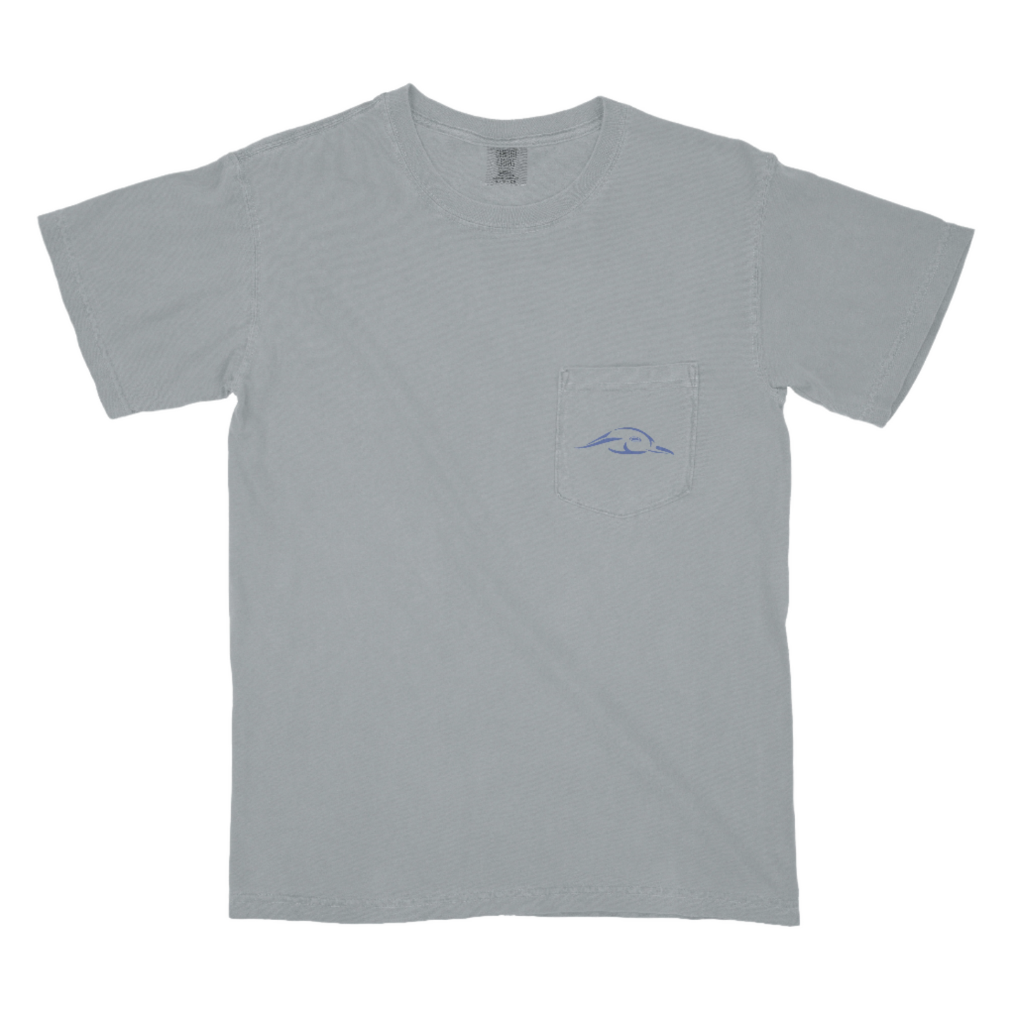 Stars and Stripes Tee - Grey with Pocket