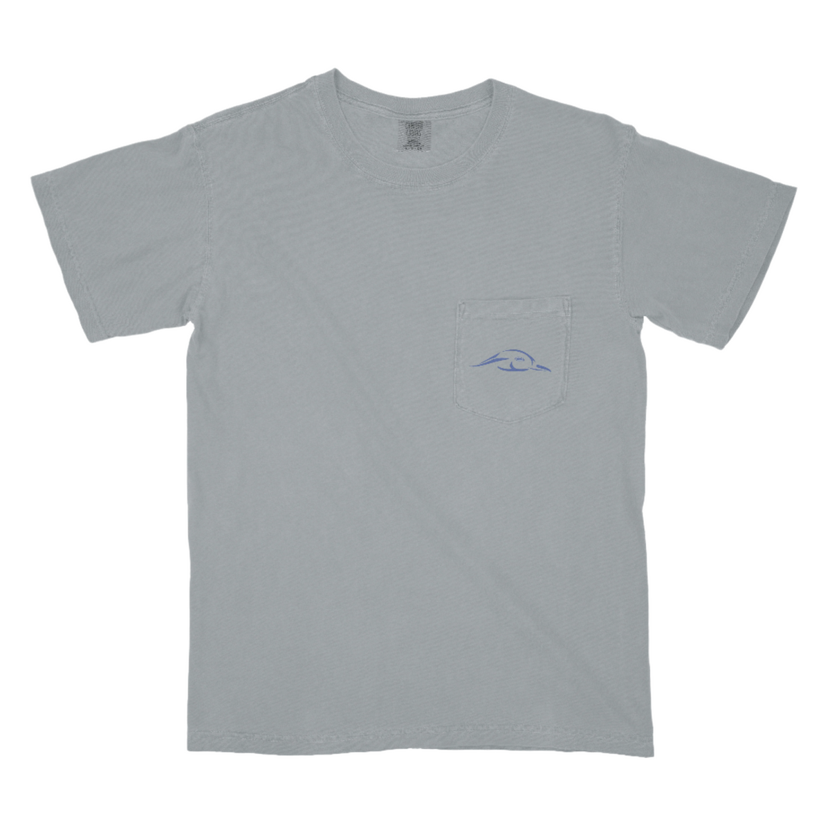 Stars and Stripes Tee - Grey with Pocket