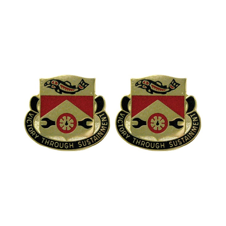 382nd Support Battalion Unit Crest - Pair - VICTORY THROUGH SUSTAINMENT