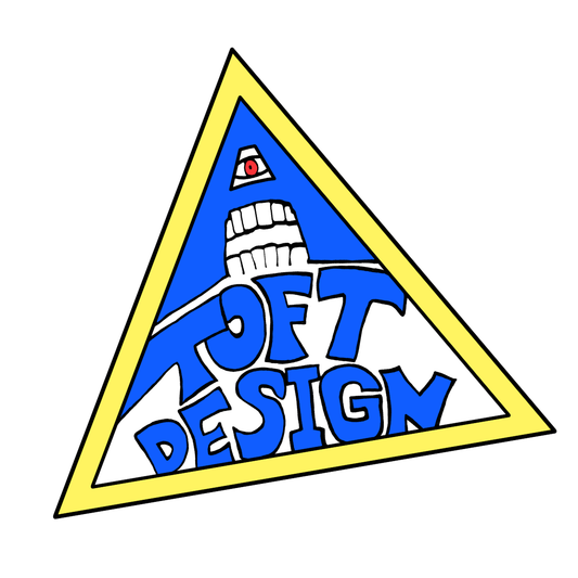 Lonnie Toft Design Eye & Teeth Sticker 4.3"