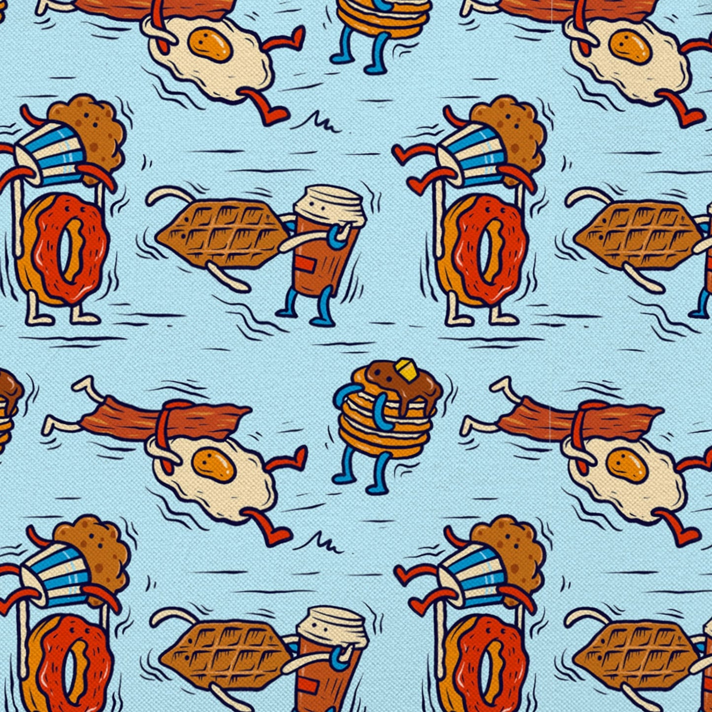 Breakfast Brawl | Funny Breakfast Ball Wrestling Golf Polo for Men