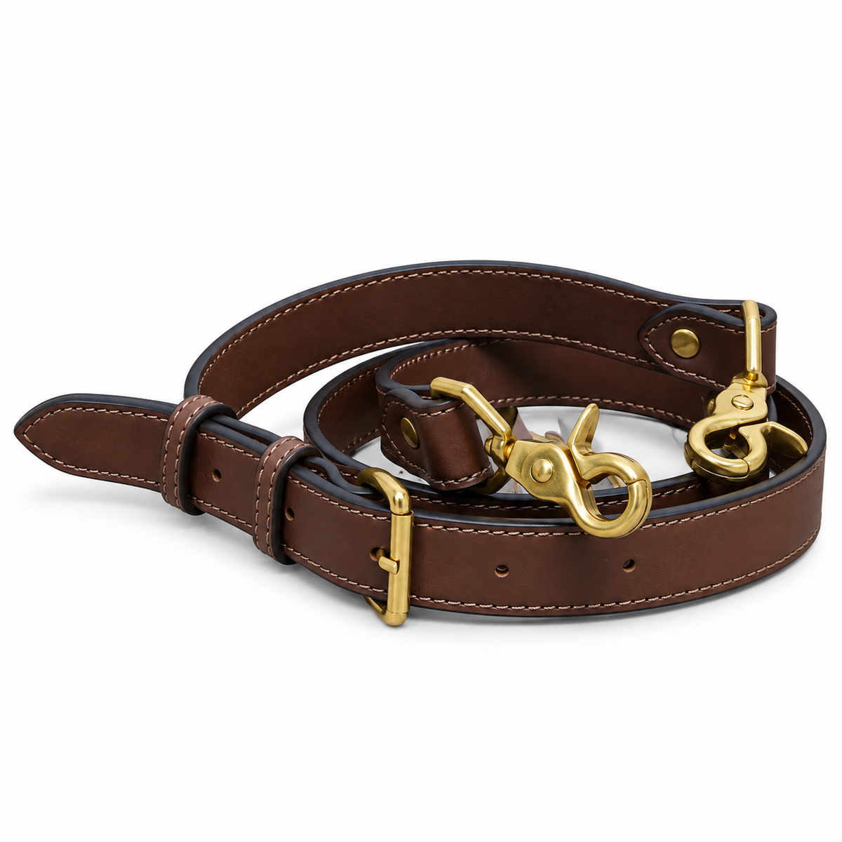 Brown Leather Handbag Straps 1"