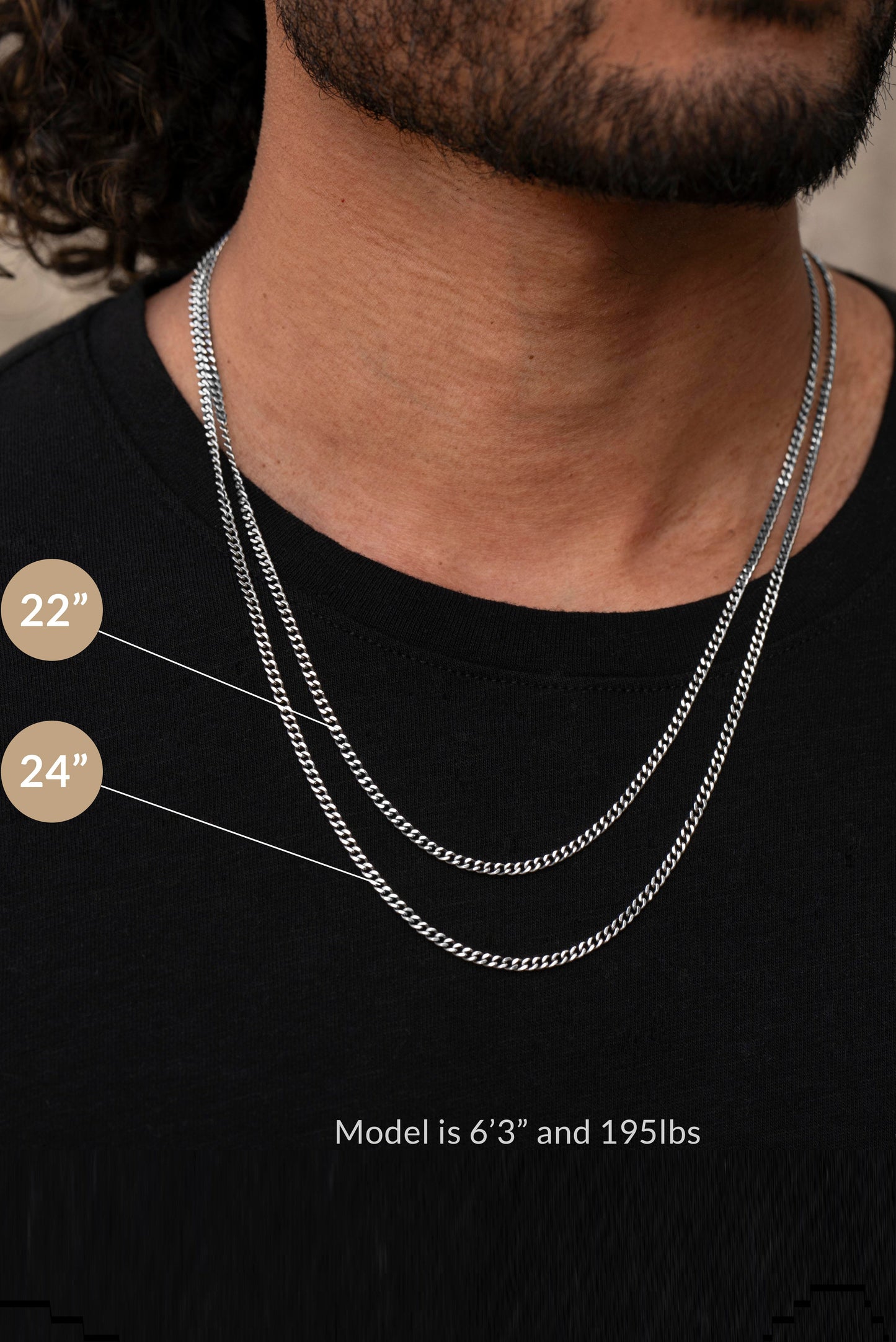 Stone Cross Pendant - Black Onyx