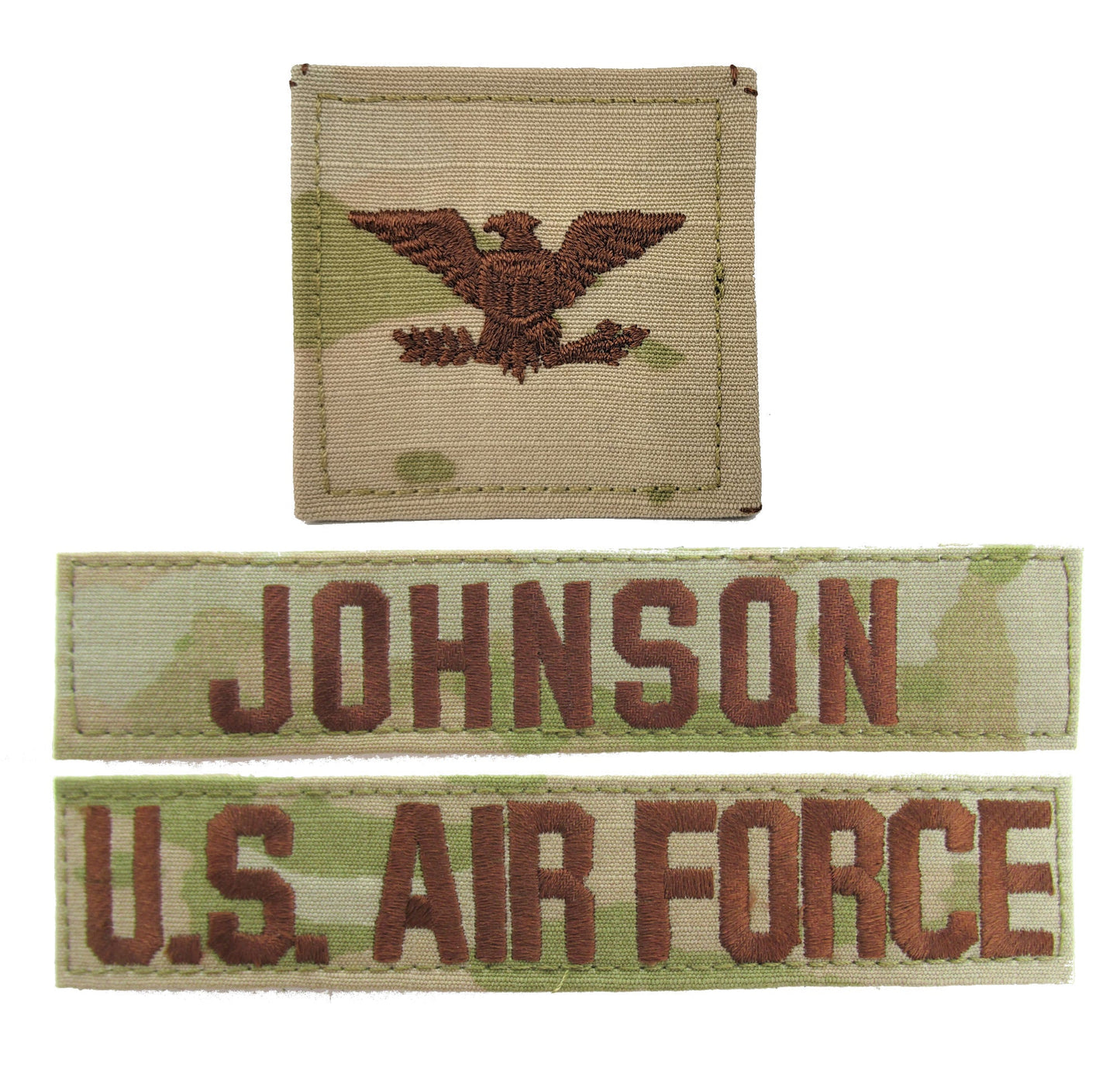 3 Piece OCP Name Tape & Rank Package - Air Force ACU