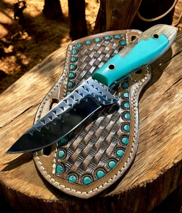 Ranch Knife – Olive Resin Handle & Rasp Steel