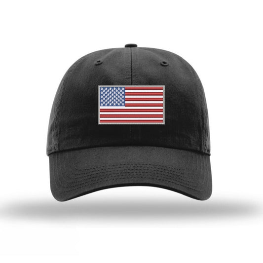 American Flag Unstructured Hat