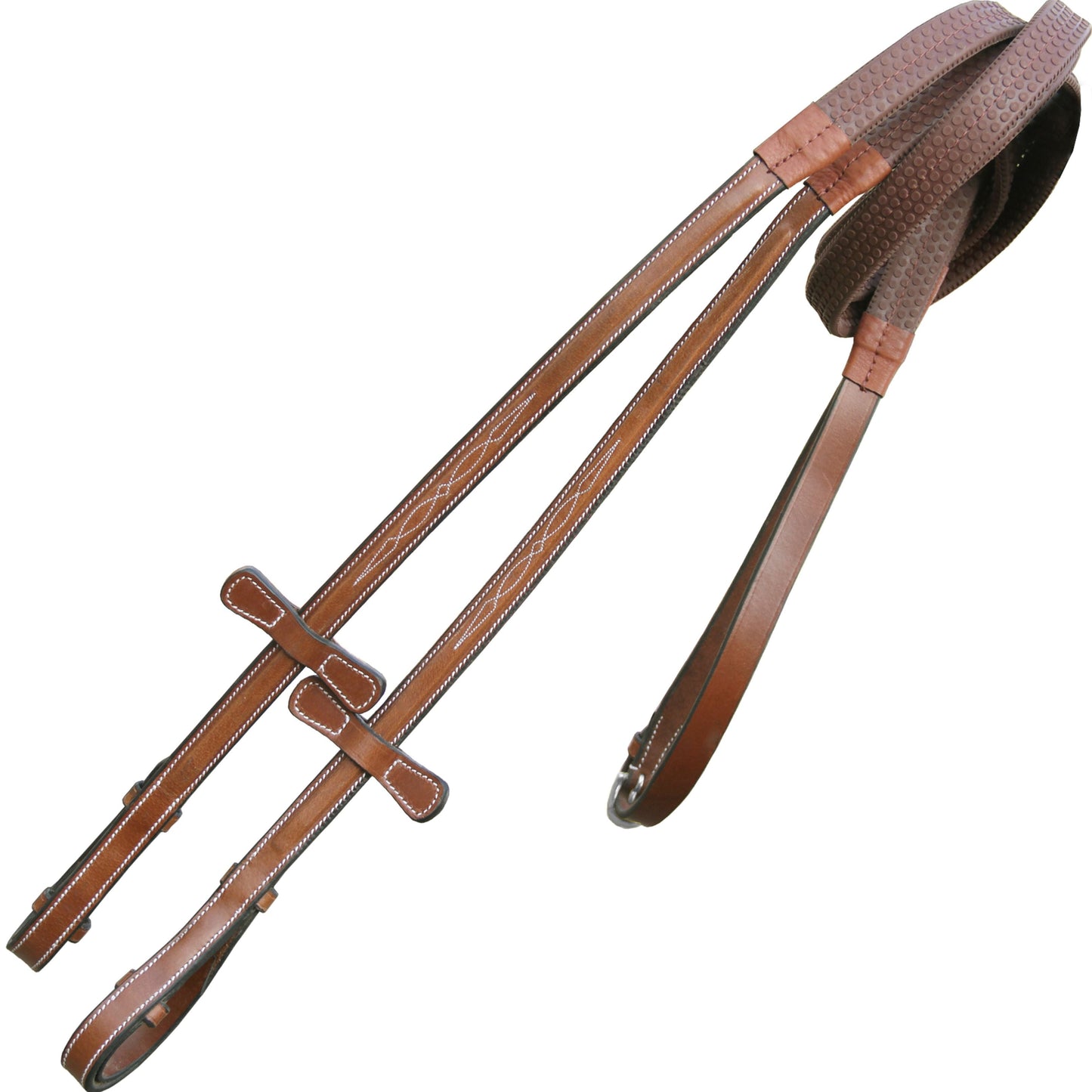 ExionPro Rubber Reins with Fancy Stitching