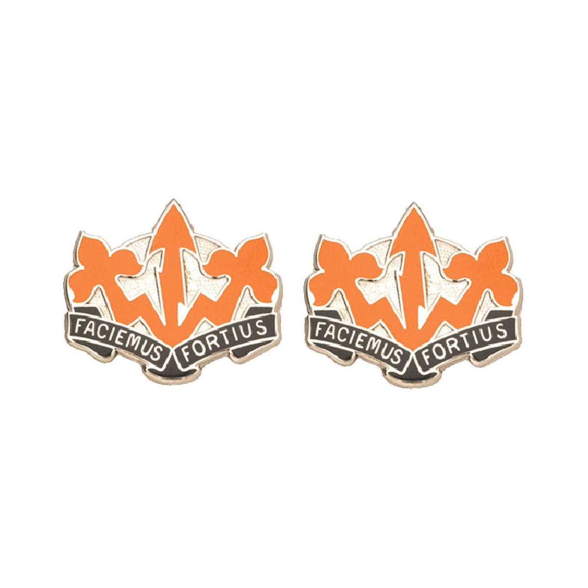 509th SIGNAL BATTALION Distinctive Unit Insignia - Pair - FACIEMUS FORTIUS