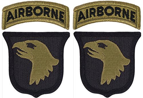 101st Airborne Division OCP Patch - U.S. Army Patch with Airborne Tab - 2 PACK