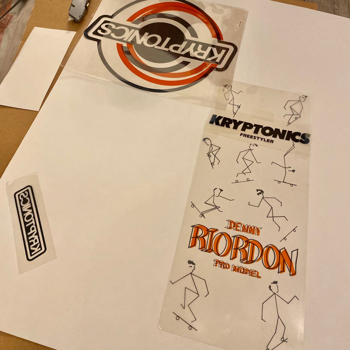 Denny Riordon Stick Man FREESTYLE Limited Edition Deck 7.3”x27.75” HAND PAINTED (1 of 6) AUTOGRAPHED