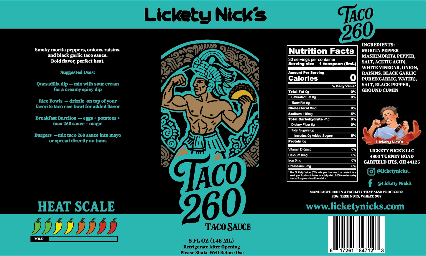 Taco 260 – Smoky Morita Pepper Hot Sauce