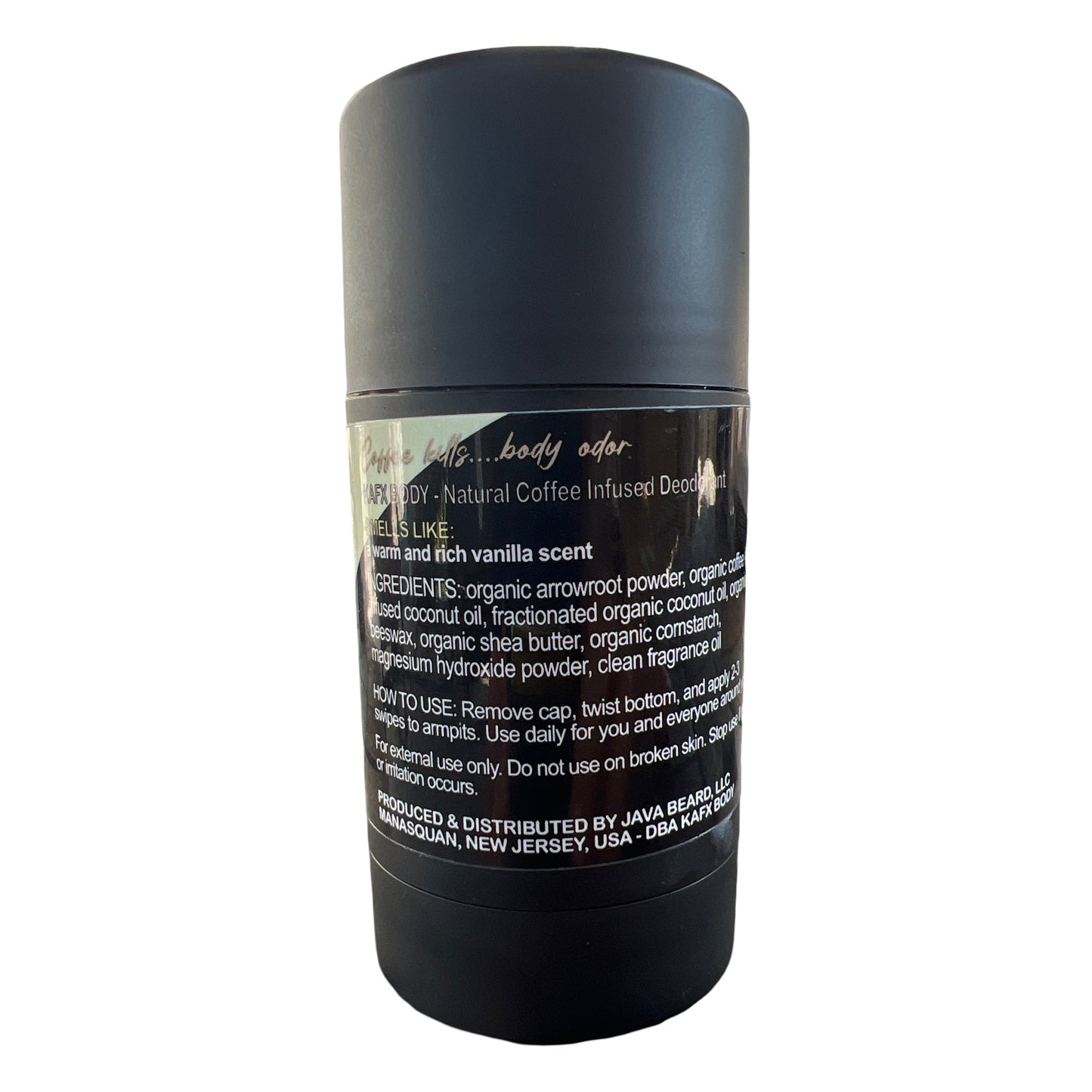 Vanilla Bean Coffee-Infused Natural Deodorant – Warm, Rich, & Safe for All