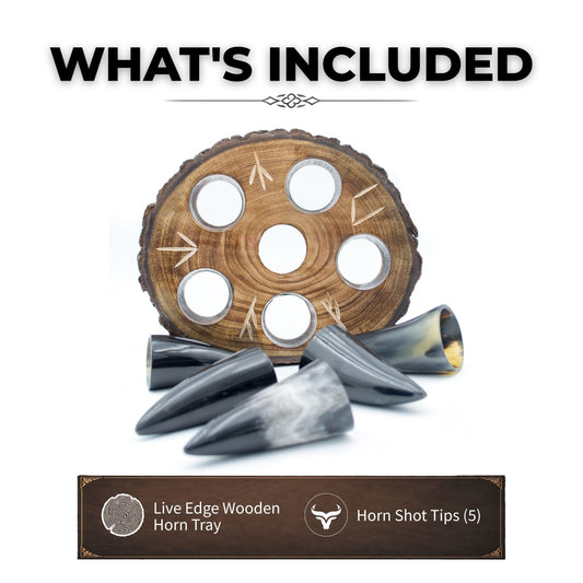 Drinking Horn Shot Glass Set