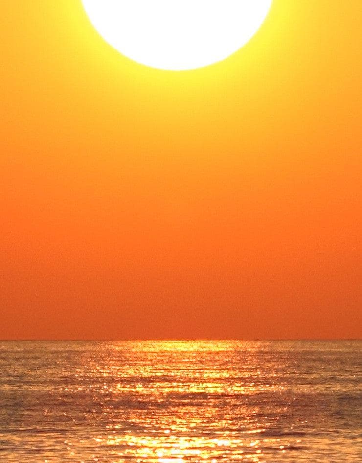 Sunset Over Ocean Wall Mural Decal Sticker #6008