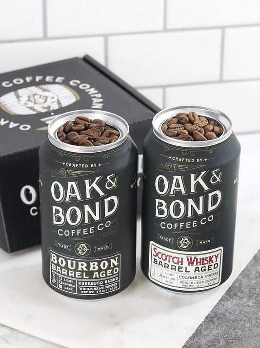 Scotch Whisky and Espresso Bourbon Barrel Aged Coffee Box