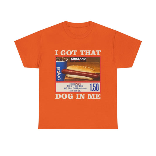 Hot Dog & Soda Vintage Graphic Tee — "I Got That Dog In Me" Retro Food Shirt
