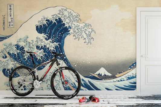 The Great Wave off Kanagawa by Katsushika Hokusai Wall Mural. #6121