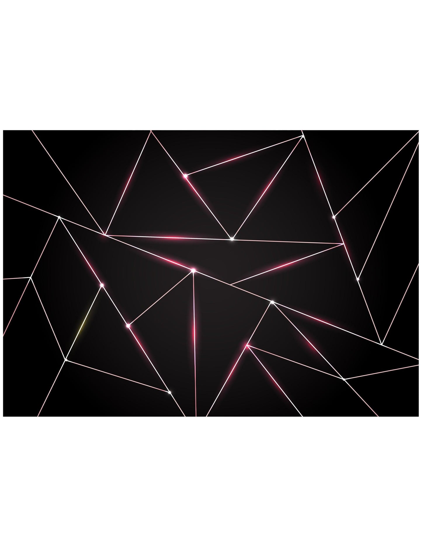 Luxury Polygonal Triangle Pattern Lines Shape. Peel and Stick Wall Mural. #6251