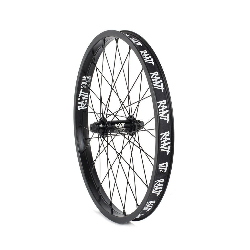 Rant BMX Party On V2 Front Wheel - Black