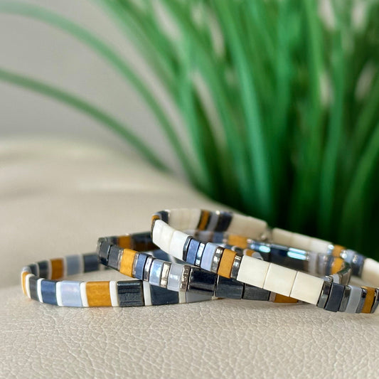 DAKOTA - 3 Tila Bracelet Stack