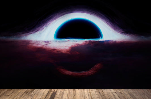 Black Hole Wall Mural – Interstellar Space Sci-Fi Wallpaper. #6919