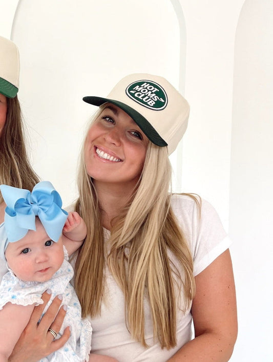 Hot Moms Club - Green Vintage Trucker Hat