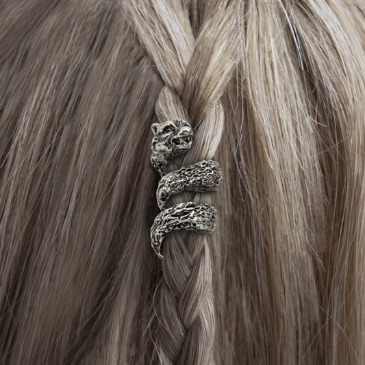 Fenrir Beard Rings – Silver Viking Beard Beads (8-Pack)