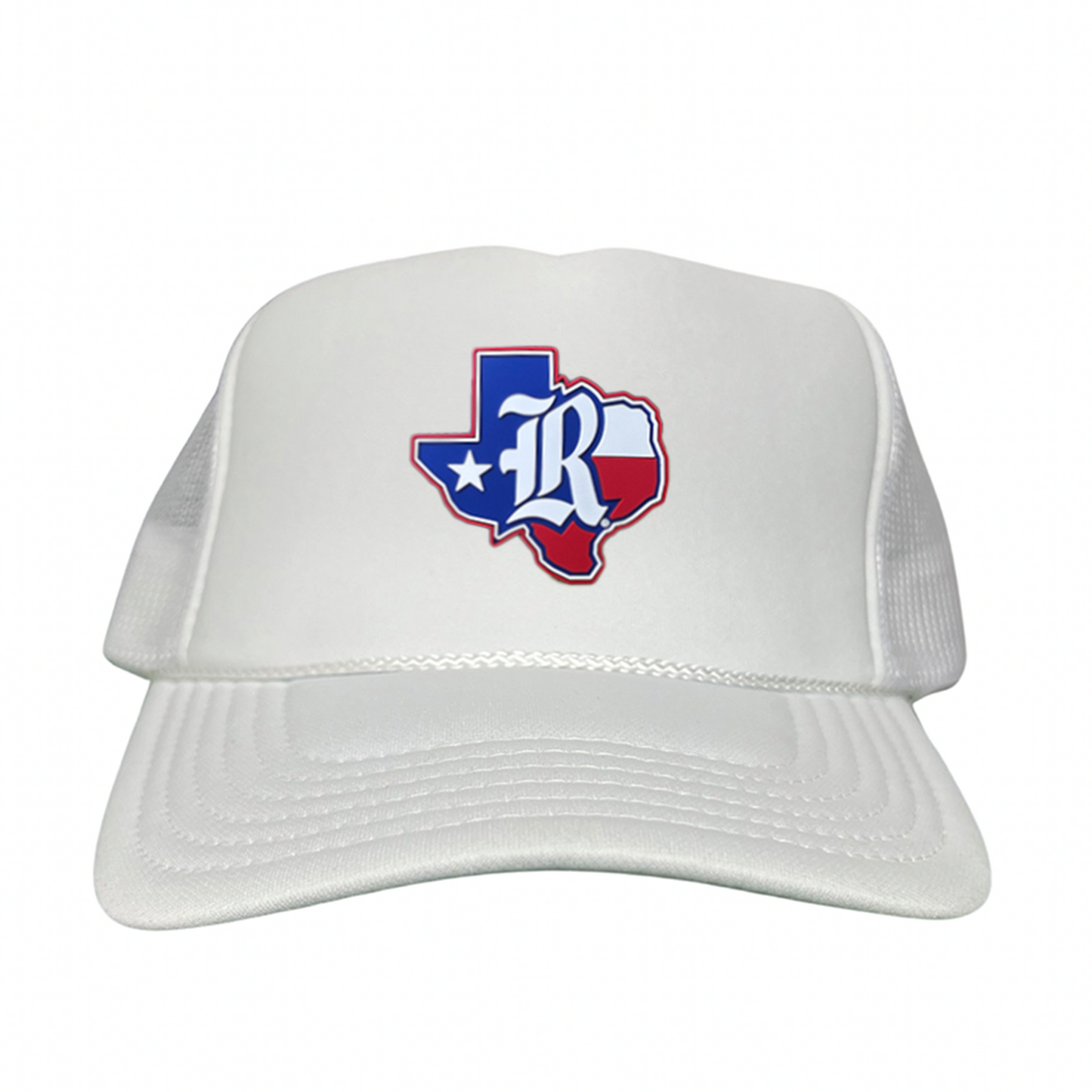 Rice University Old R State of Texas with Flag Rubber Patch / Hats / 251 / Rice056 / MM