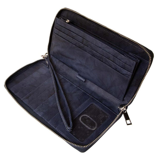Women's RFID Blocking Zip-Around Clutch