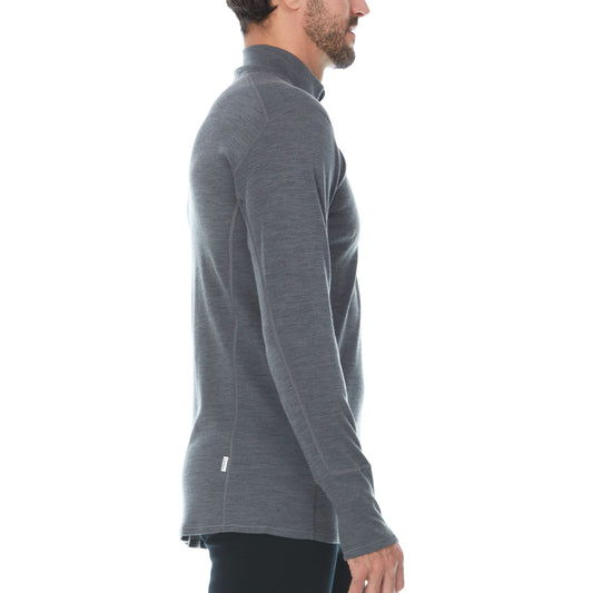 Midweight Men's Wool 1/4 Zip - 100% Merino Wool