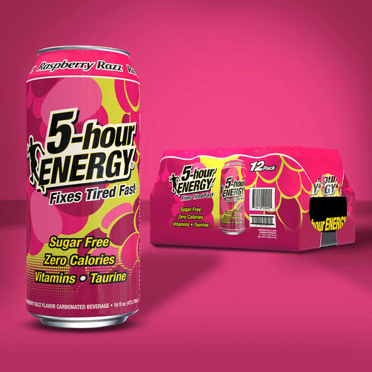 Raspberry Razz Flavor Extra Strength 5-hour ENERGY Drink 12-pack