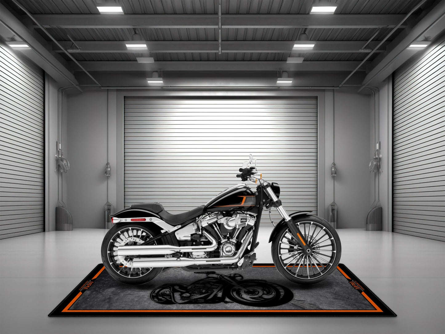 MPM Motorcycle Mat Design for Chopper Motorcycle - MM7208