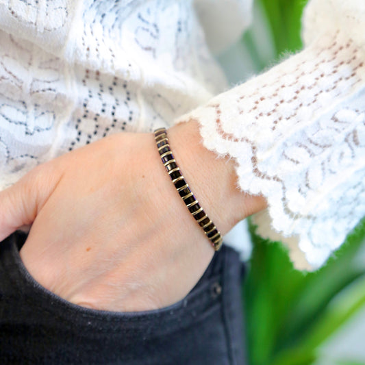 FIFTH AVENUE - Tila Bead Bracelet - Size Large