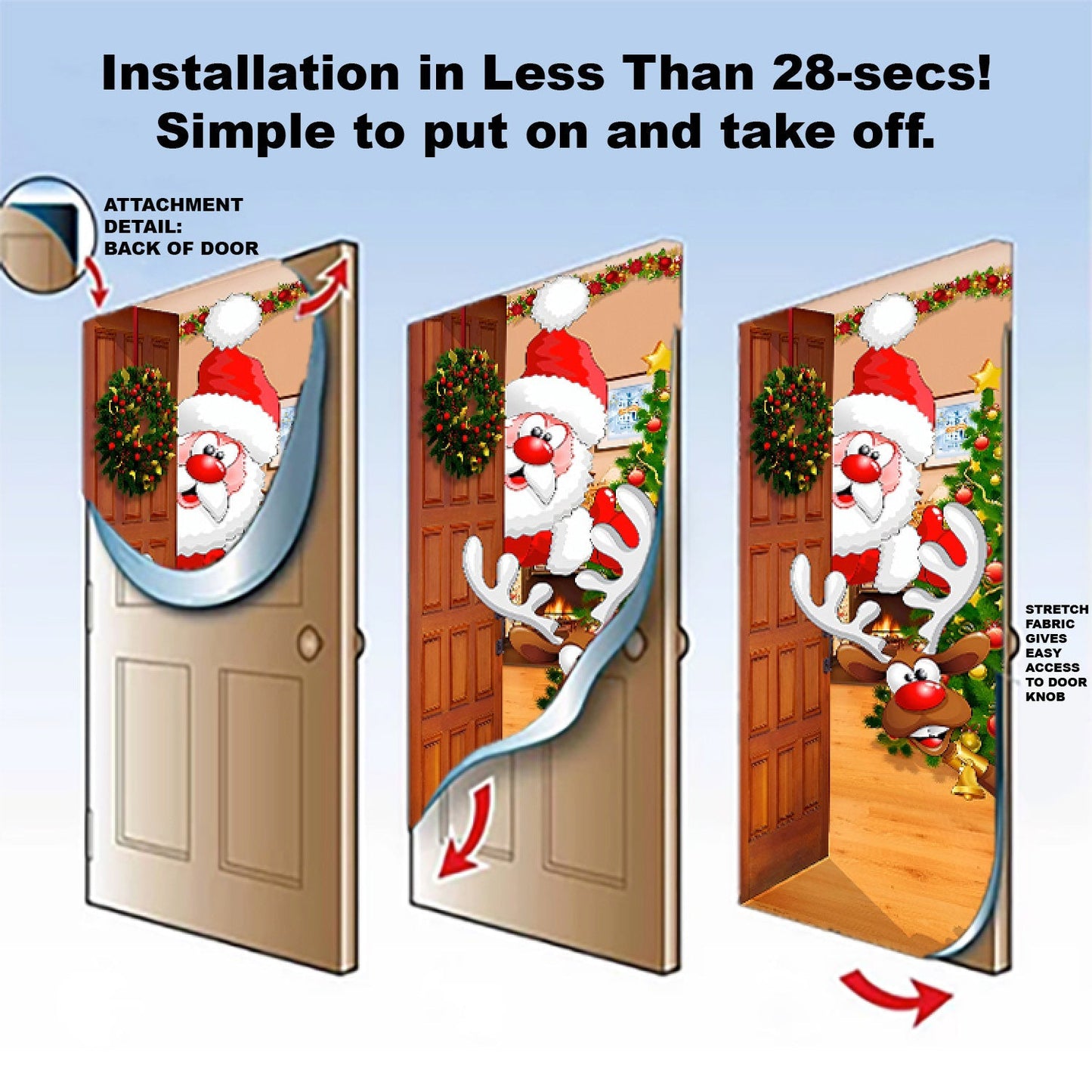 Santa Door Decor