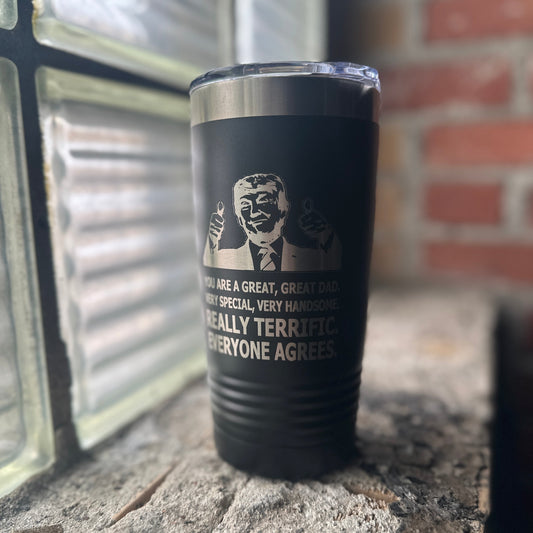20 oz Tumbler w/Lid | Great Dad | Father's Day Gift