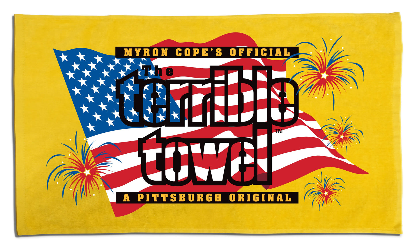 Patriot Terrible Towel | Pittsburgh Steelers NFL Rally Towel - Cotton Fan Gear