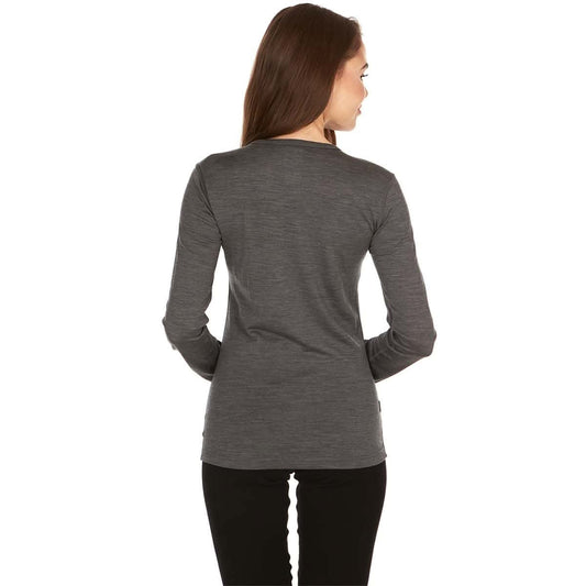 Lightweight Women's Wool Crew Top - 100% Merino Wool