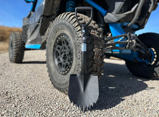 Krazy Beaver Mini Shovel with guard (Textured Black Head / Black Handle # 45641)