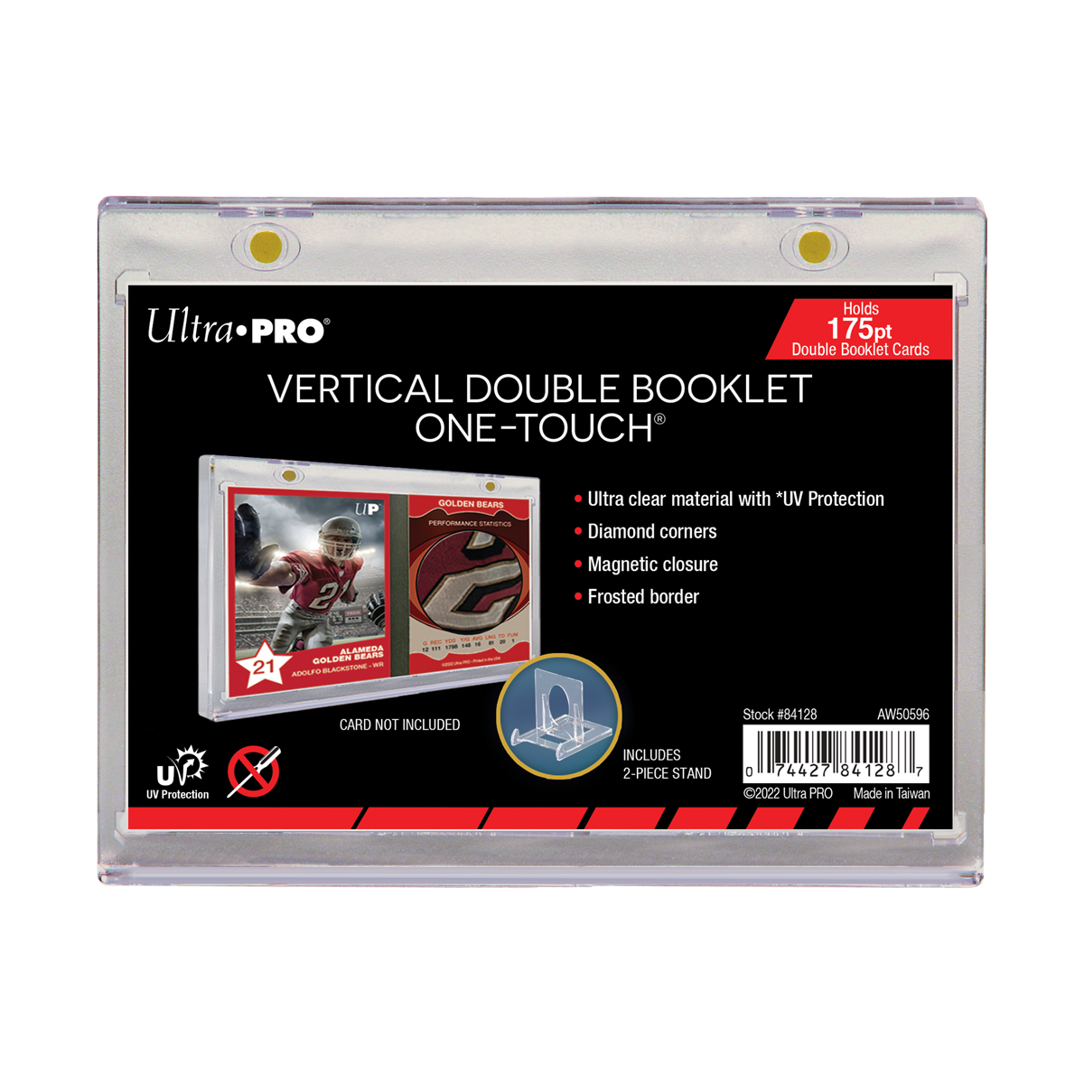 175PT Vertical Booklet Card UV ONE-TOUCH® Magnetic Holder