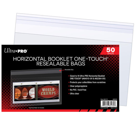 Horizontal Booklet ONE-TOUCH® Resealable Bags (50ct)