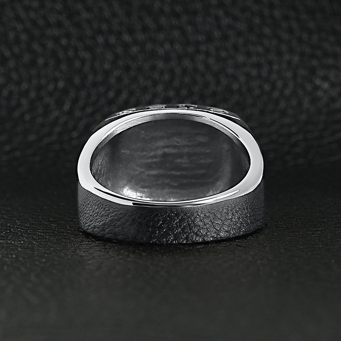 Stainless Steel "FTW" Middle Finger Signet Ring